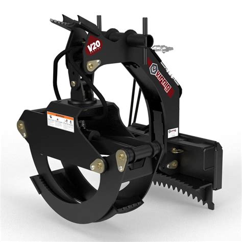 skid steer rotating rock grapple|skid steer rotating log grapple.